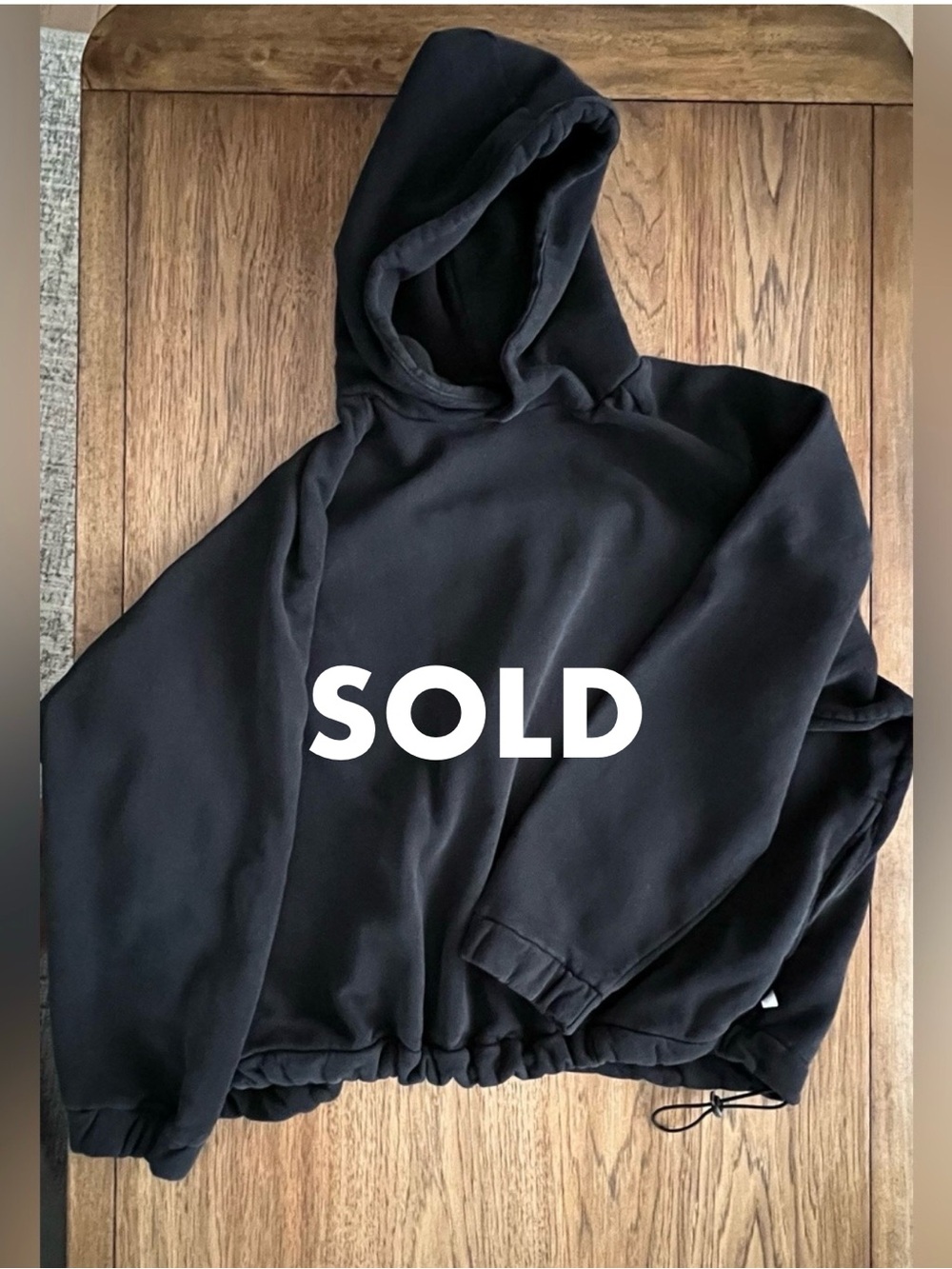 Urban Outfitters Black Hooded Pullover Sweatshirt